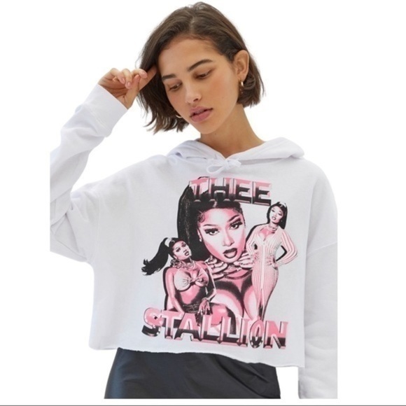 Megan Thee Stallion Crop Hoodie - Picture 1 of 6